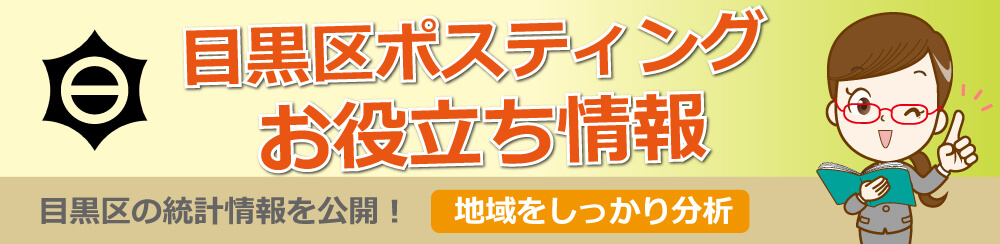 目黒区ポスティングお役立ち情報目黒区の統計情報を公開地域をしっかり分析